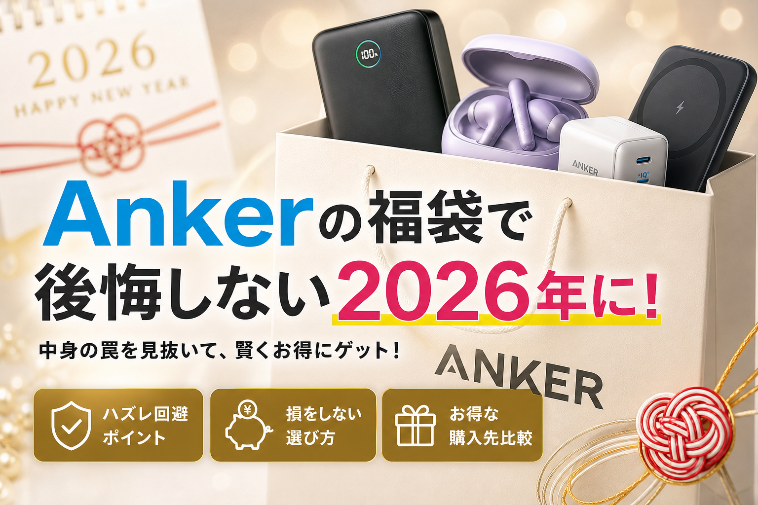Ankerの福袋で2026年こそ後悔しない！ドンキやヨドバシの中身の罠と